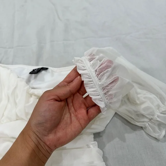 WINDSOR MESH RUFFLES DRESS - Picture 7 of 10